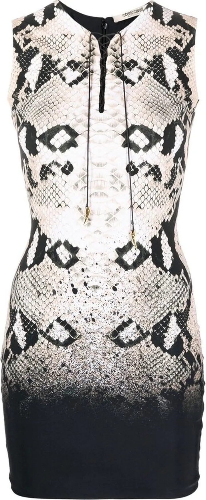 Snakeskin Leopard-Print Fitted Dress