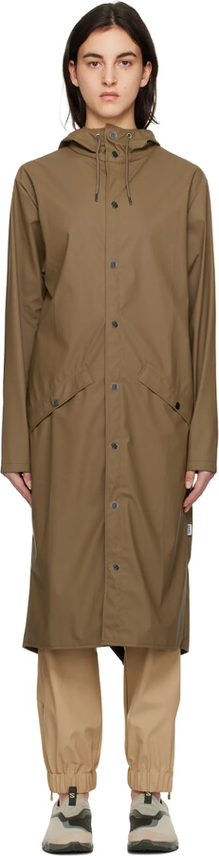 RAINS Brown Longer Coat