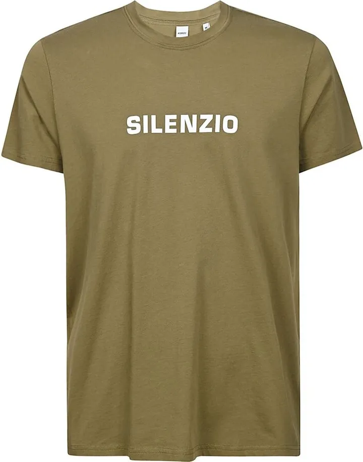 Aspesi Silenzio Logo Print T-Shirt