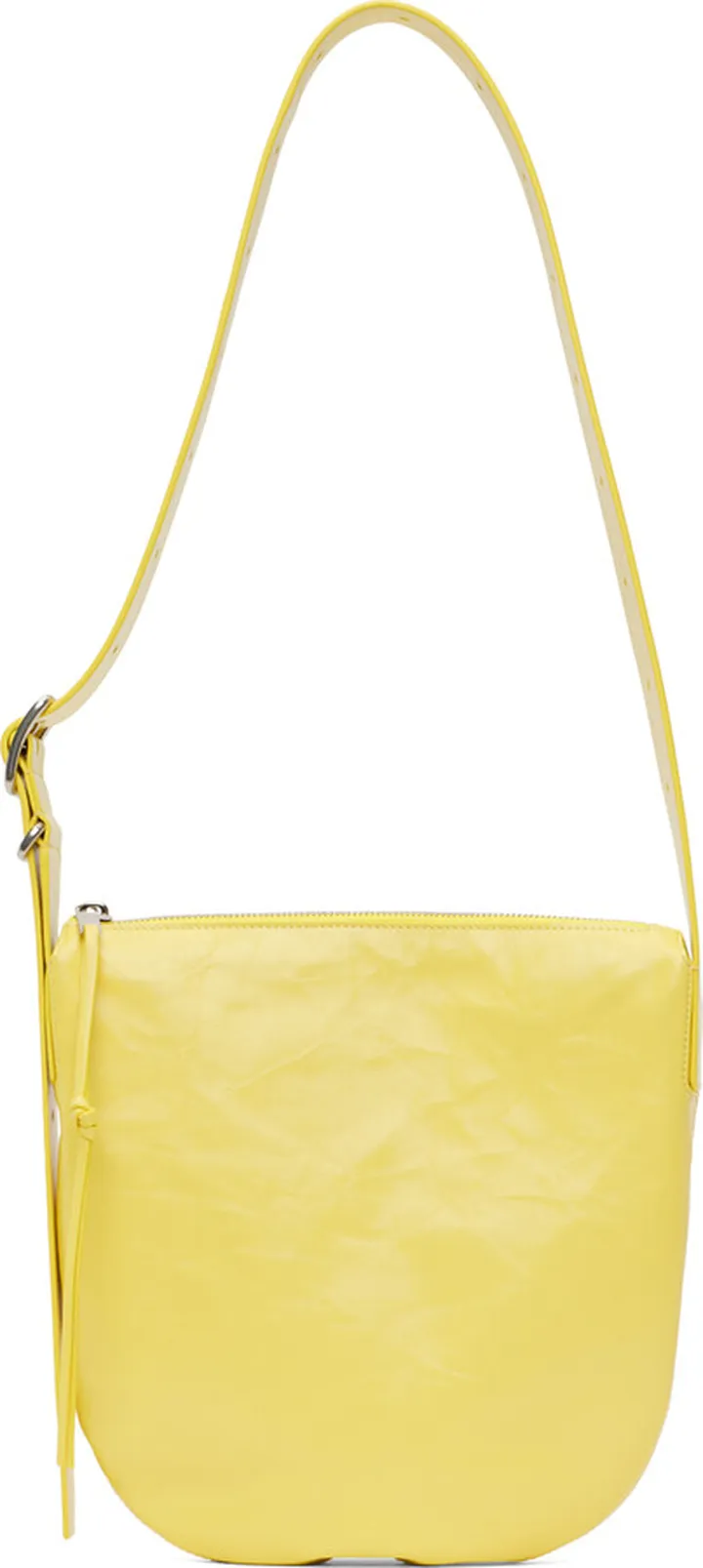 Jil Sander Yellow Small Moon Shoulder Bag