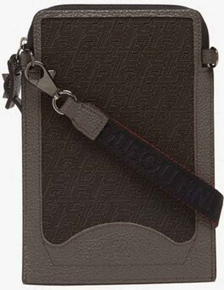 Loubilab Techno Leather & Canvas Cross-body Bag