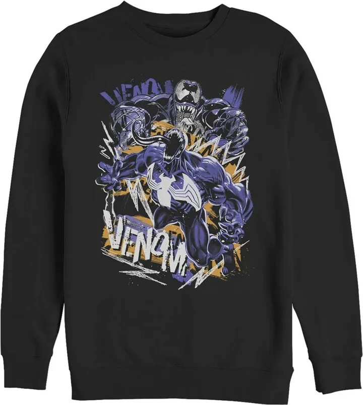 Men's Marvel Venom Graffiti Sweatshirt - Black - 2X Large