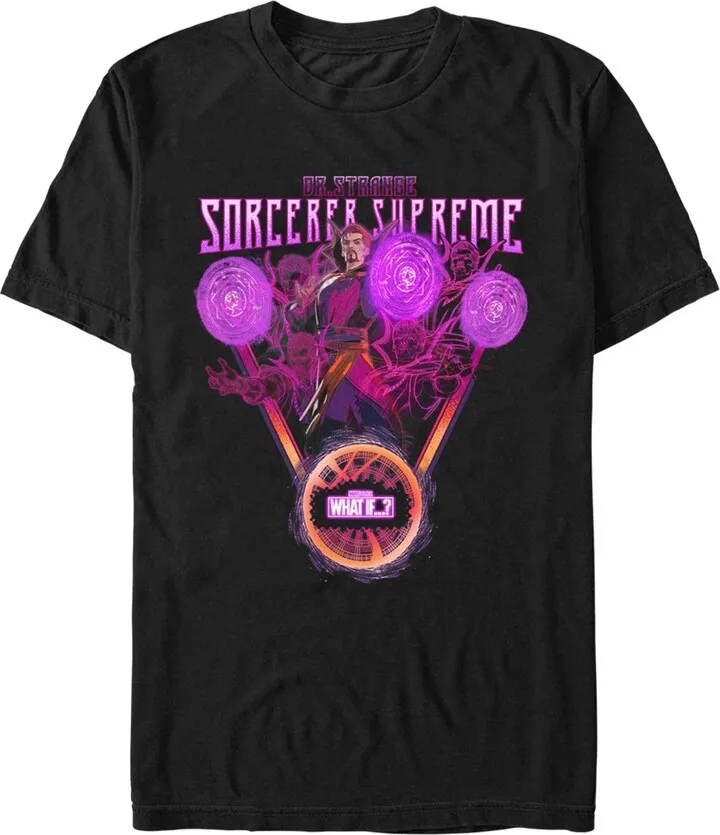 Men's Marvel What if…? Sorcerer Supreme T-Shirt - Black - 2X Large