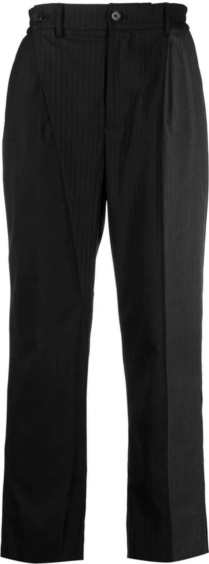 Striped Straight-Leg Trousers