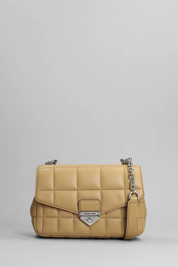 Soho Shoulder Bag In Camel Leather
