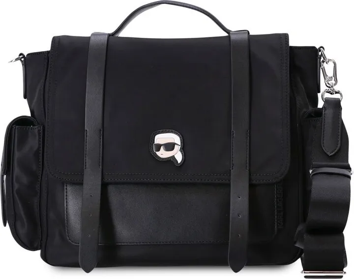 Patch-Detail Messenger Bag