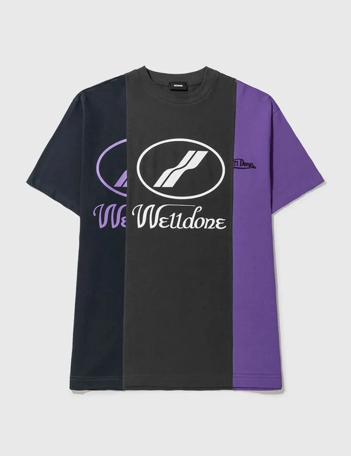 Remake 3 Panel Reflective Logo T-shirt