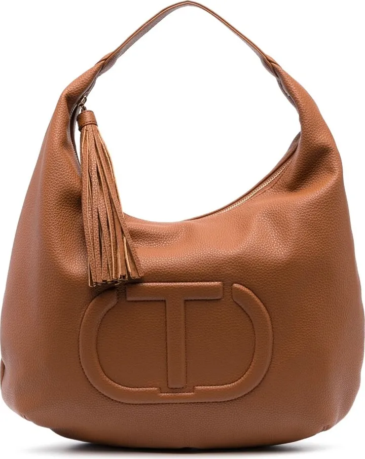 Logo-Embossed Tassel-Detail Tote Bag