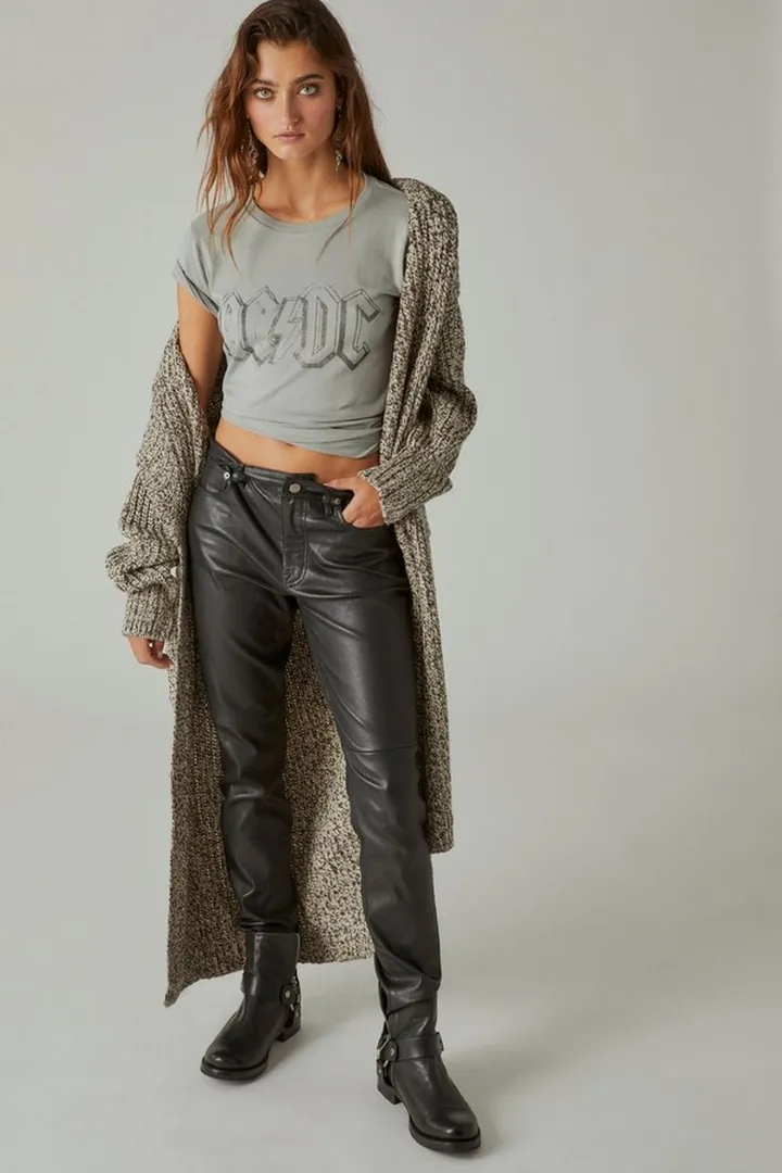 High Rise Bridgette Skinny Leather Pants