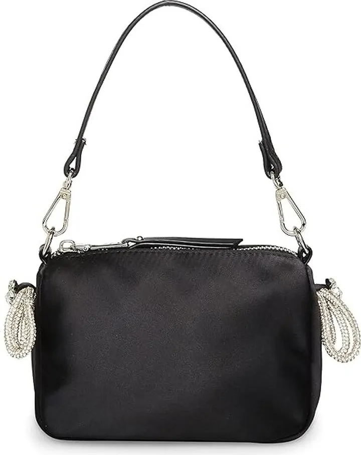 Steve Madden Noble-B Satin Mini Bag (Black) Handbags
