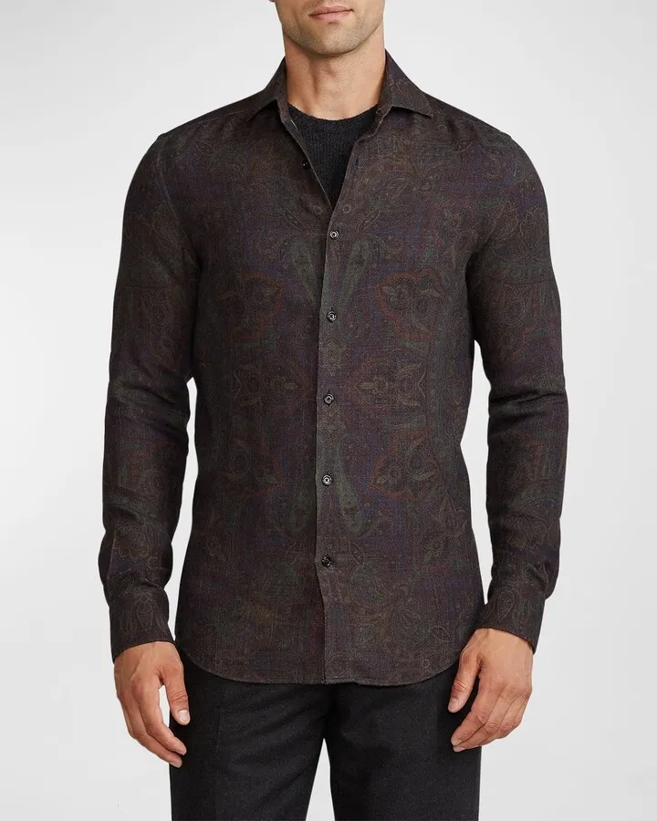 Men's Aston Paisley Sport Shirt