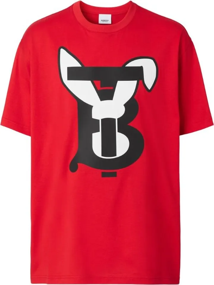 Burberry Rabbit Print Oversized T-Shirt
