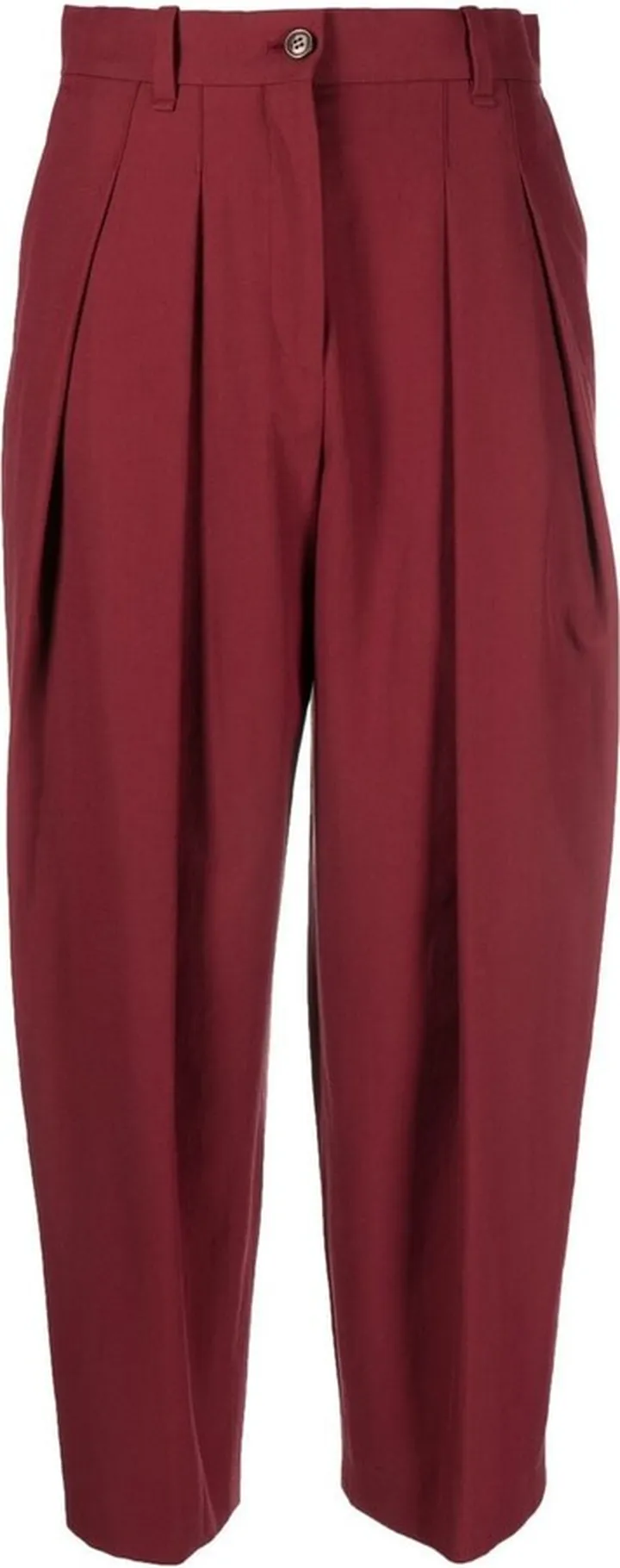 High-Waisted Cropped Trousers