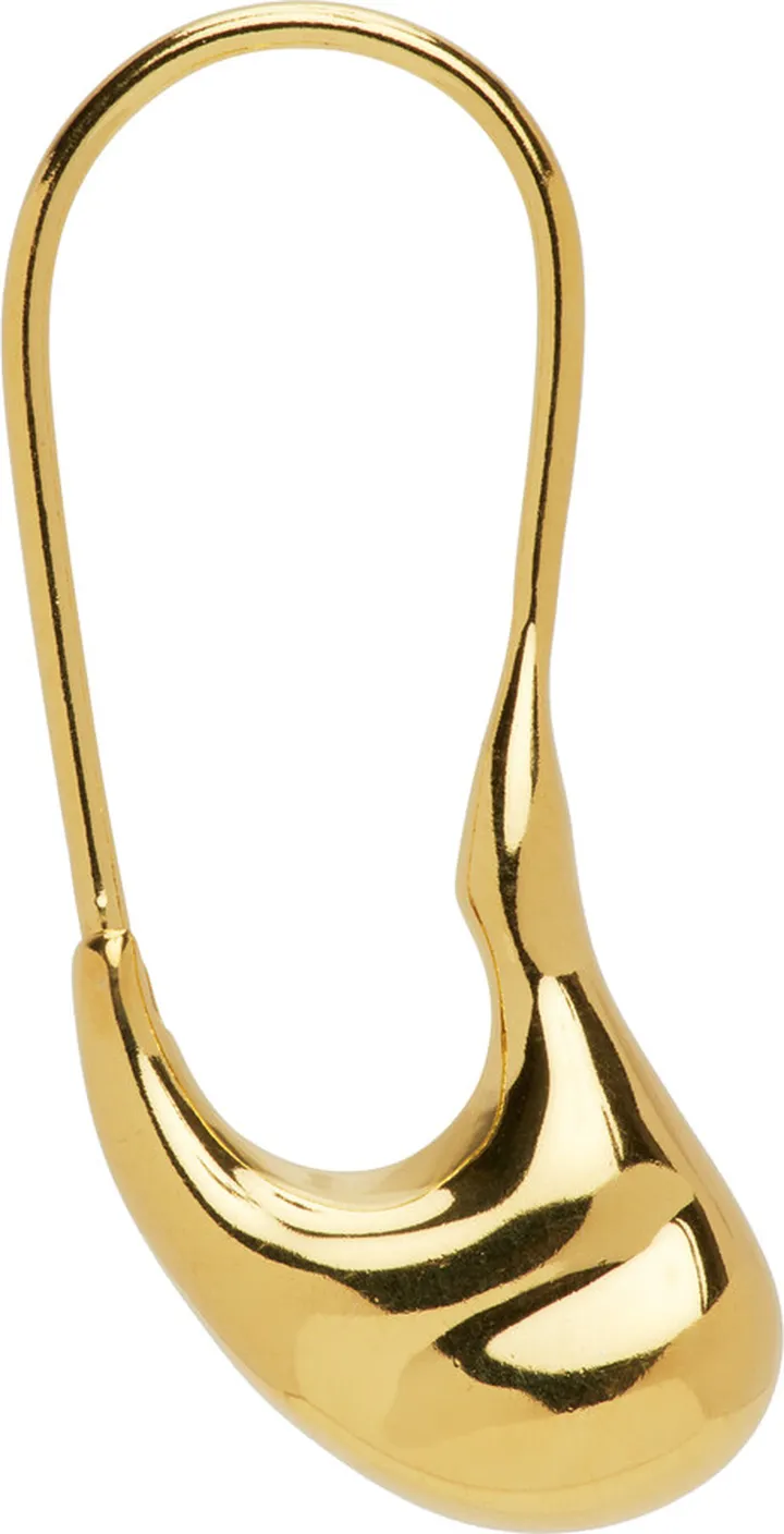 Maria Black Gold Pebble Mini Earring