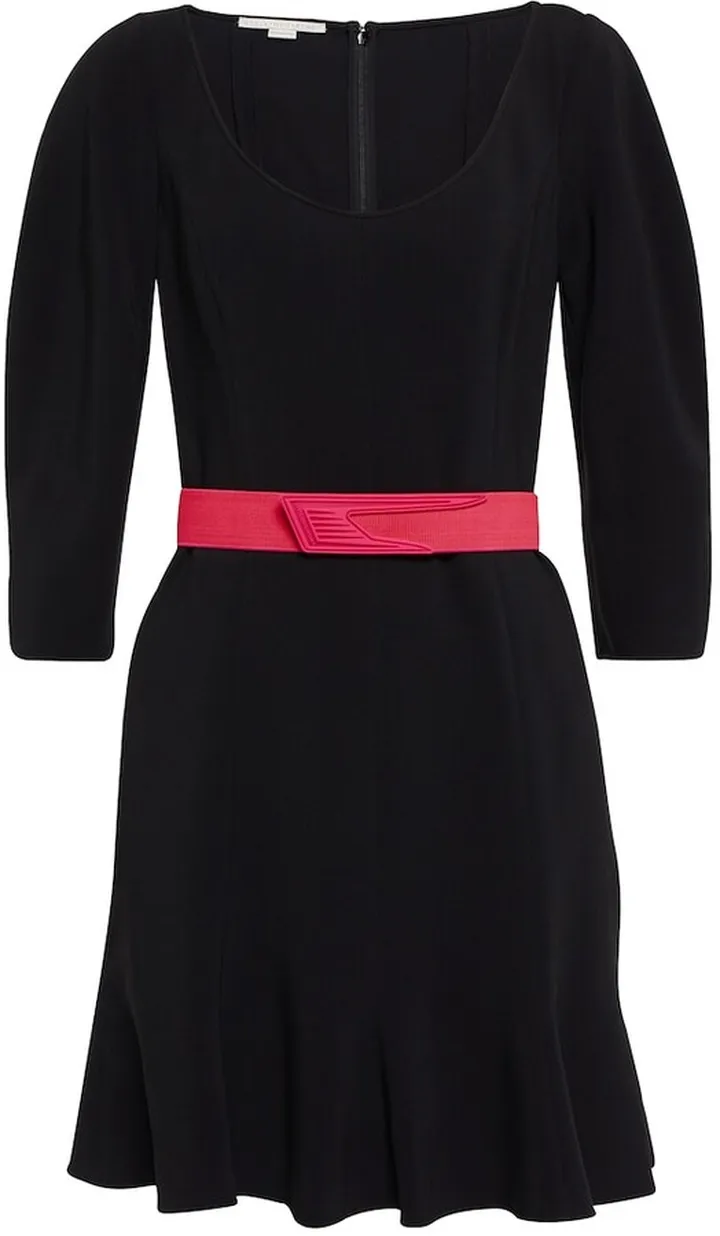Puff sleeves mini dress