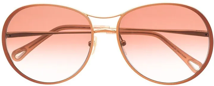 Oversized Pilot-Frame Sunglasses