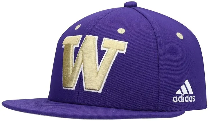 Men's Adidas Purple Washington Huskies On-Field Baseball Fitted Hat