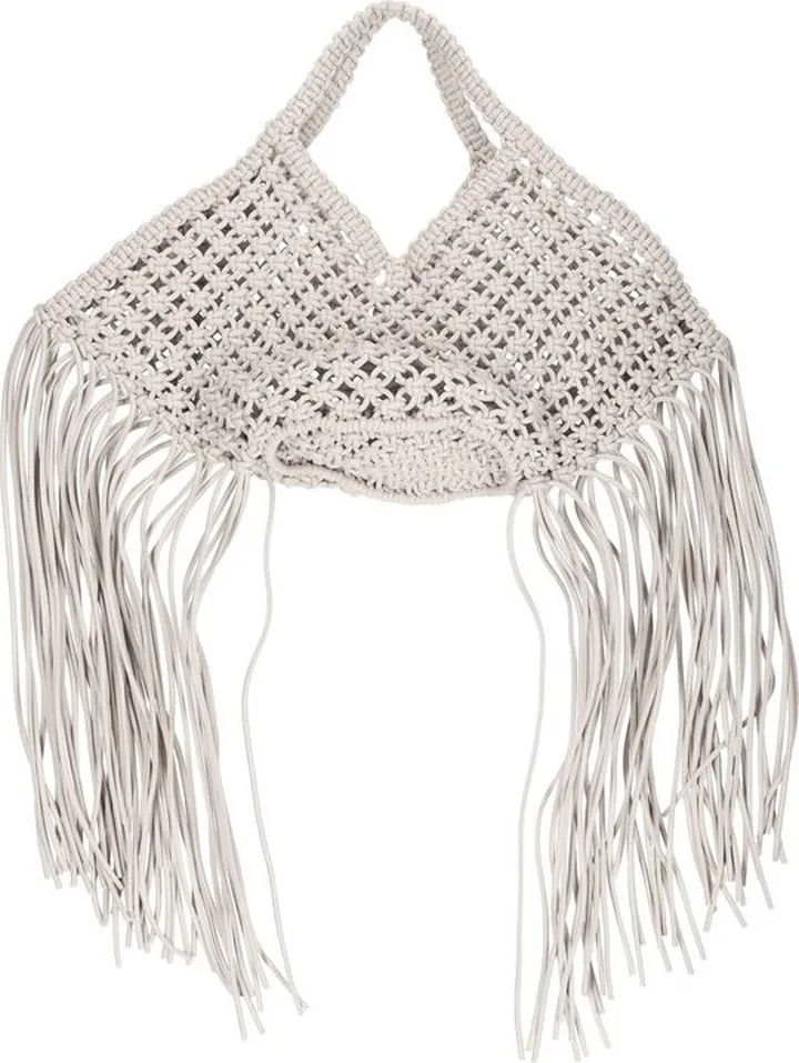 Yuzefi Interwoven Fringed Tote Bag