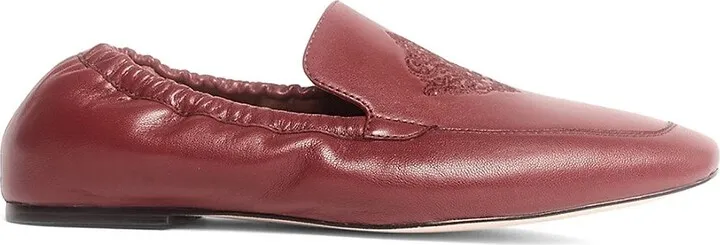 Ingrid Elastic Back Leather Loafers