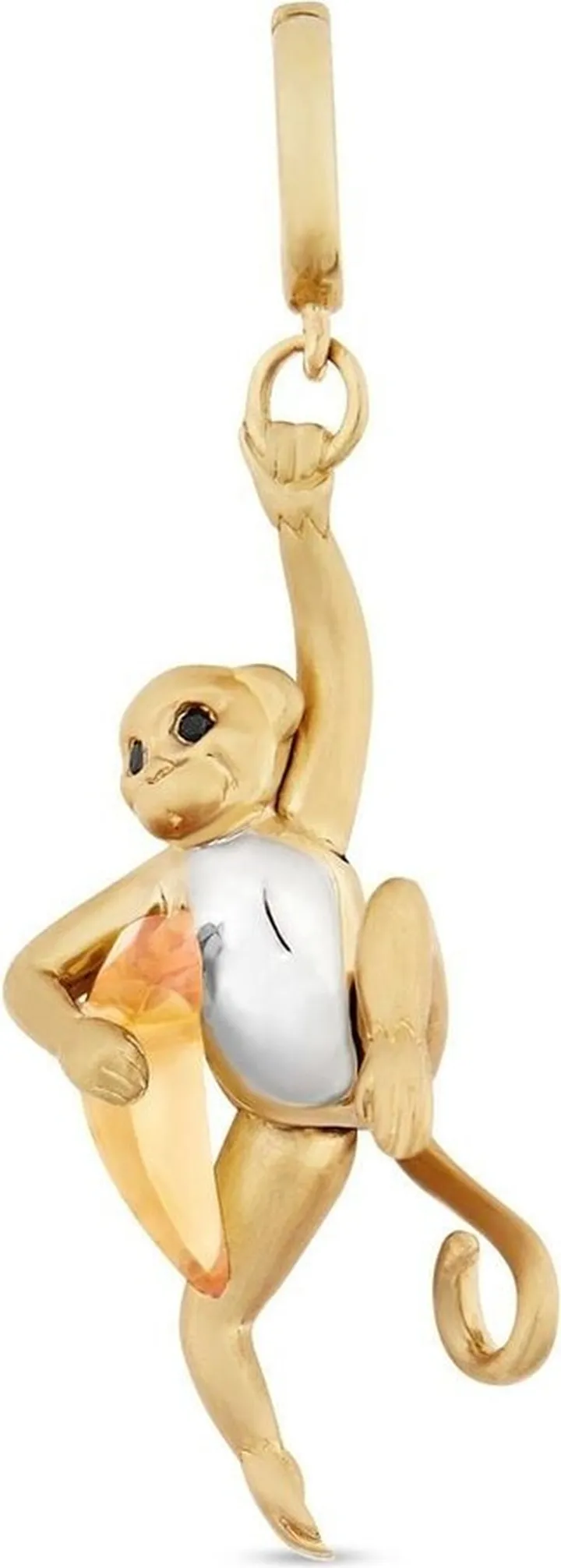 18kt yellow and white gold Mythology Baby Monkey charm