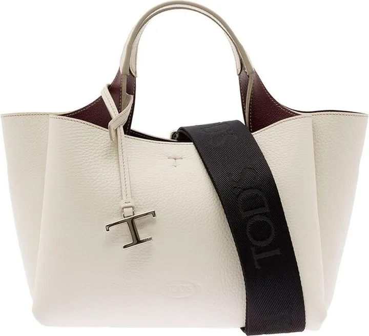 Tod's Logo Embossed Tote Bag