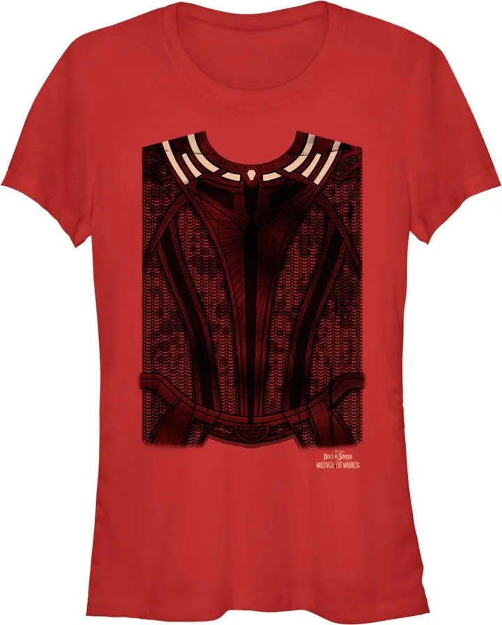 Junior's Marvel Doctor Strange in the Multiverse of Madness Wanda Costume T-Shirt - Red - Medium