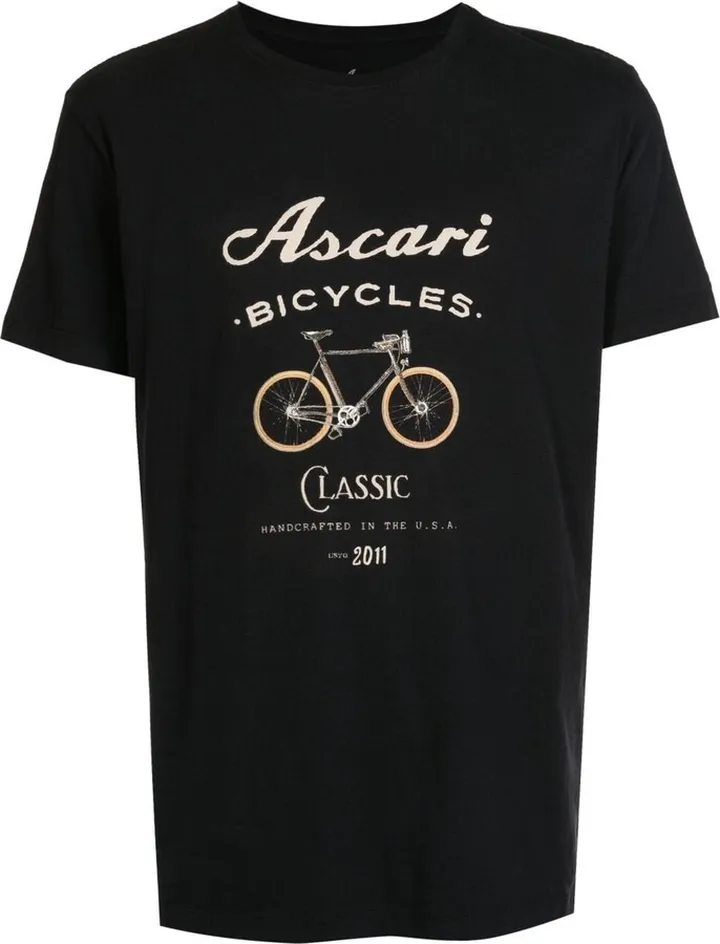 bicycle-print cotton T-shirt