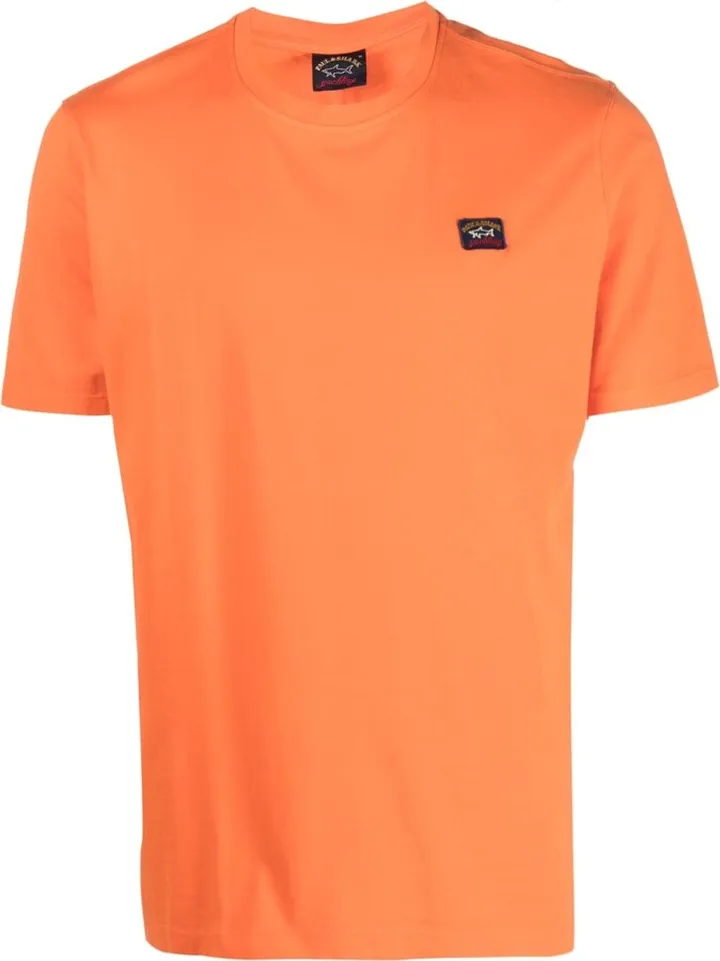 logo-patch cotton T-shirt