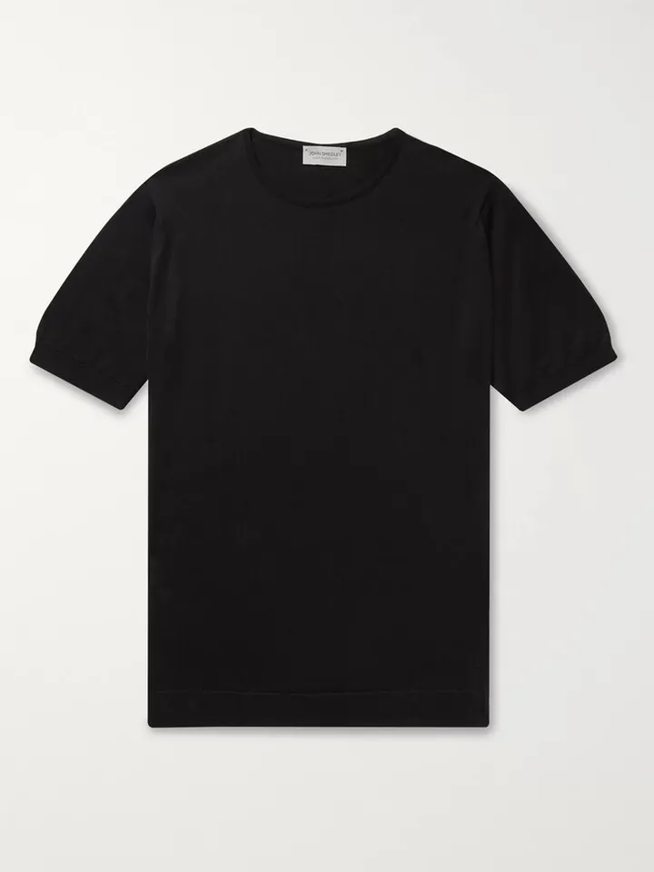 Belden Slim-Fit Knitted Sea Island Cotton T-Shirt