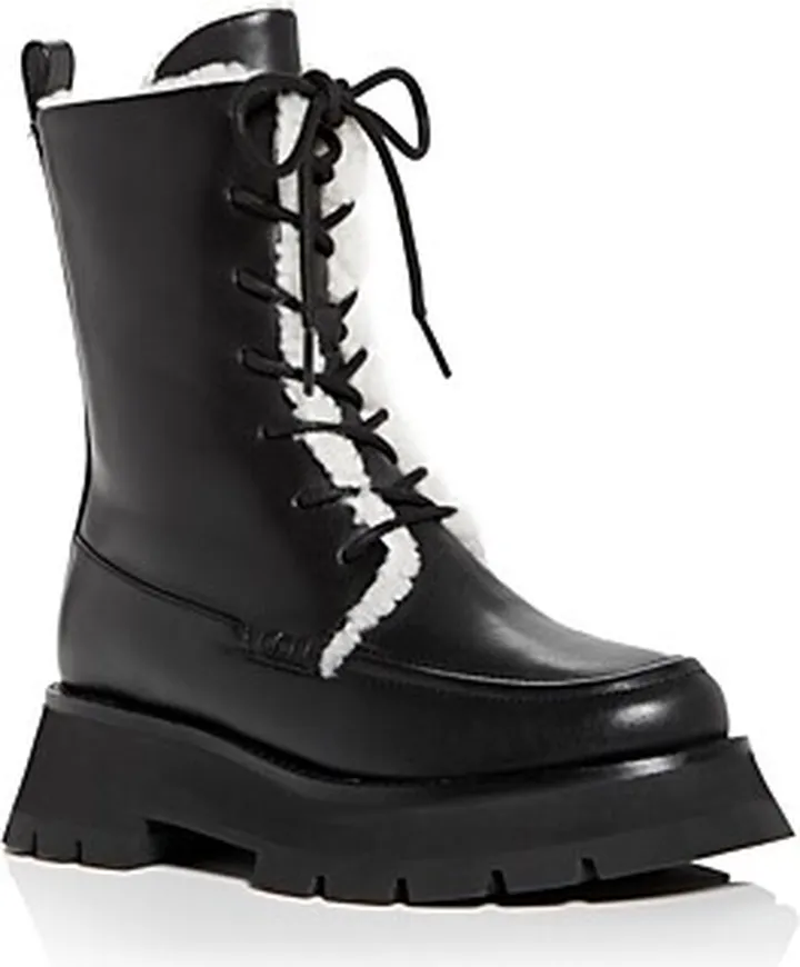 3.1 Phillip Lim Women's Kate Shearling Lined Combat Boots