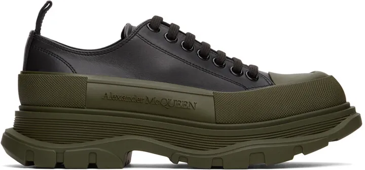 Alexander McQueen Black Tread Slick Low Sneakers