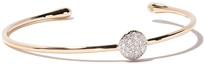 18kt rose gold Sabbia diamond cuff