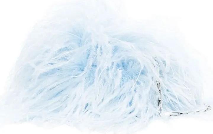 Greta feather shoulder bag