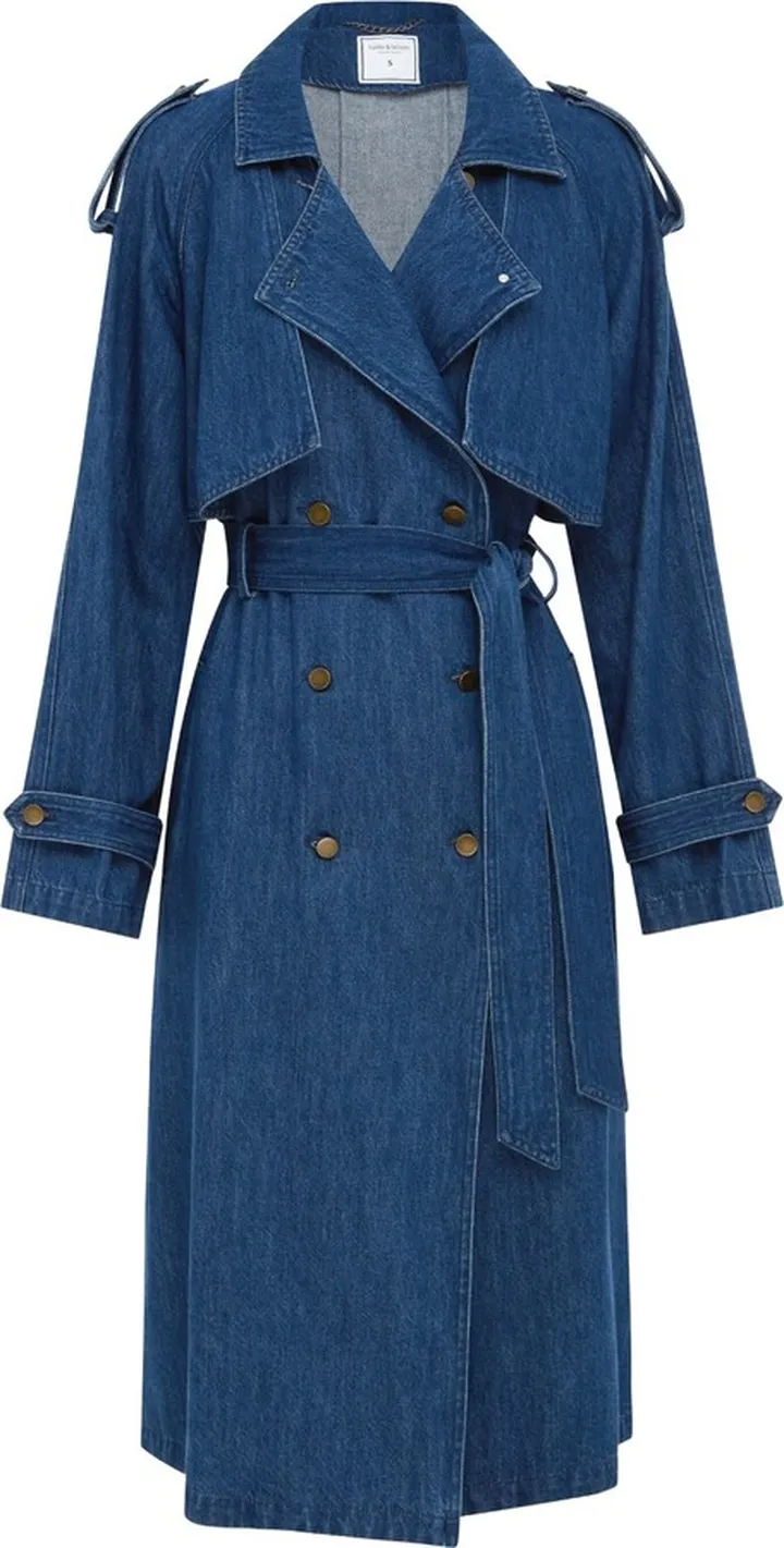 Belle & Bloom - Wild Skies Denim Trench - Blue