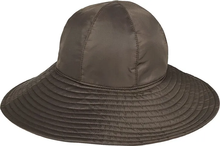 Nylon Wide Brim Hat Hat Military Green