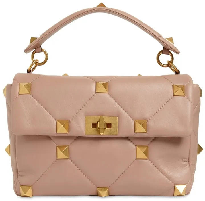 Large Roman Stud leather shoulder bag