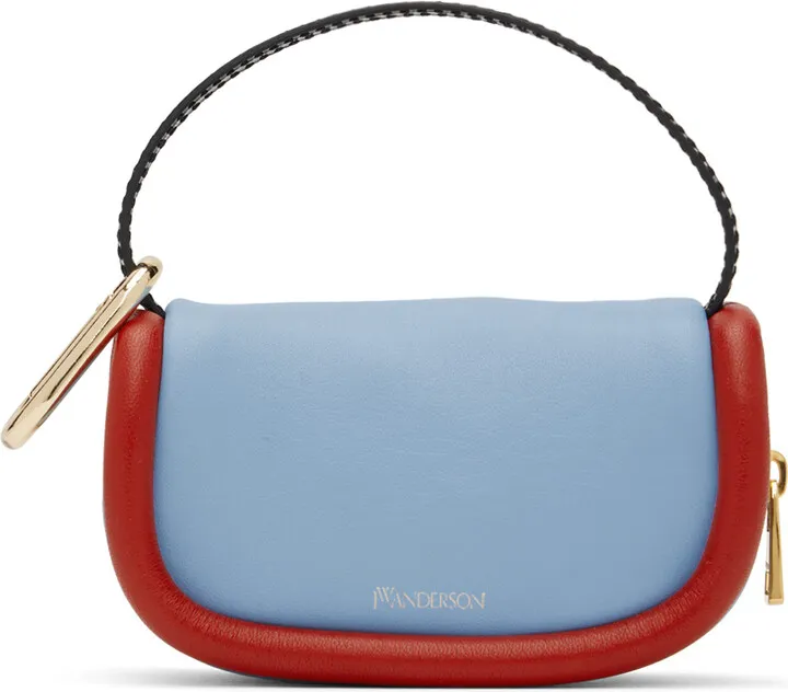 JW Anderson Blue Micro Bumper-7 Pouch