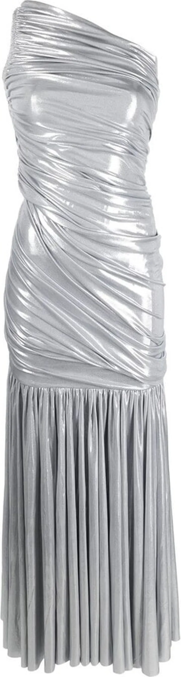 Diana asymmetric ruched dress