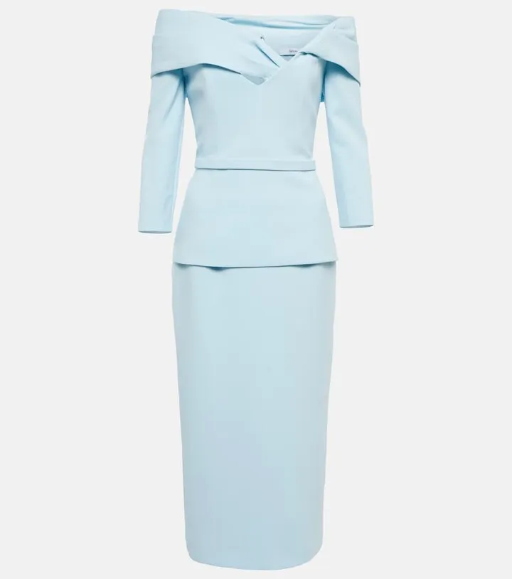 Tinsley off-shoulder midi dress