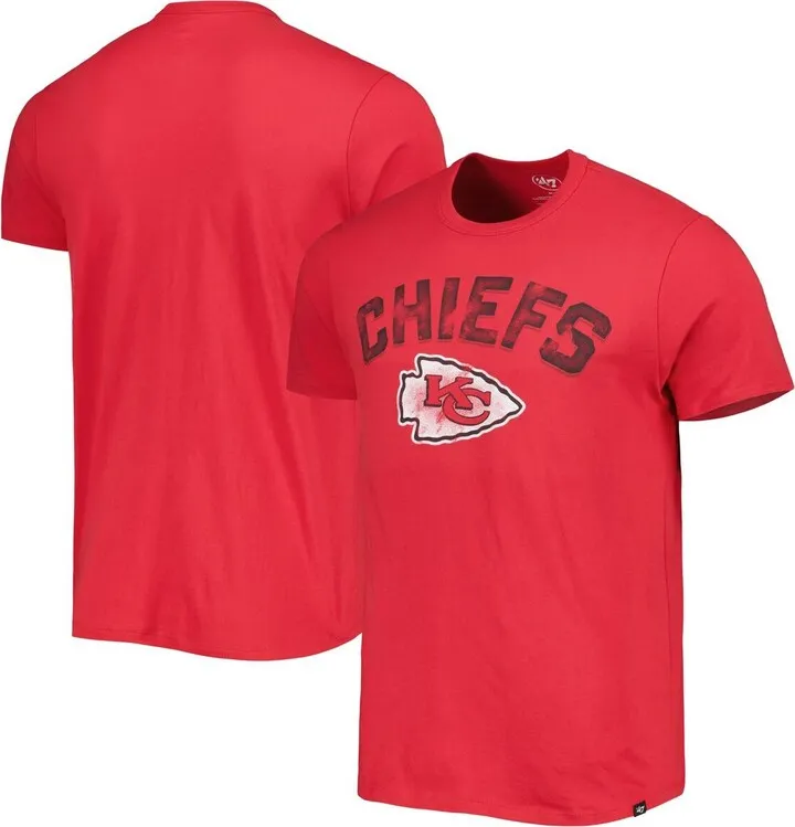 Men's '47 Brand Red Kansas City Chiefs All Arch Franklin T-shirt