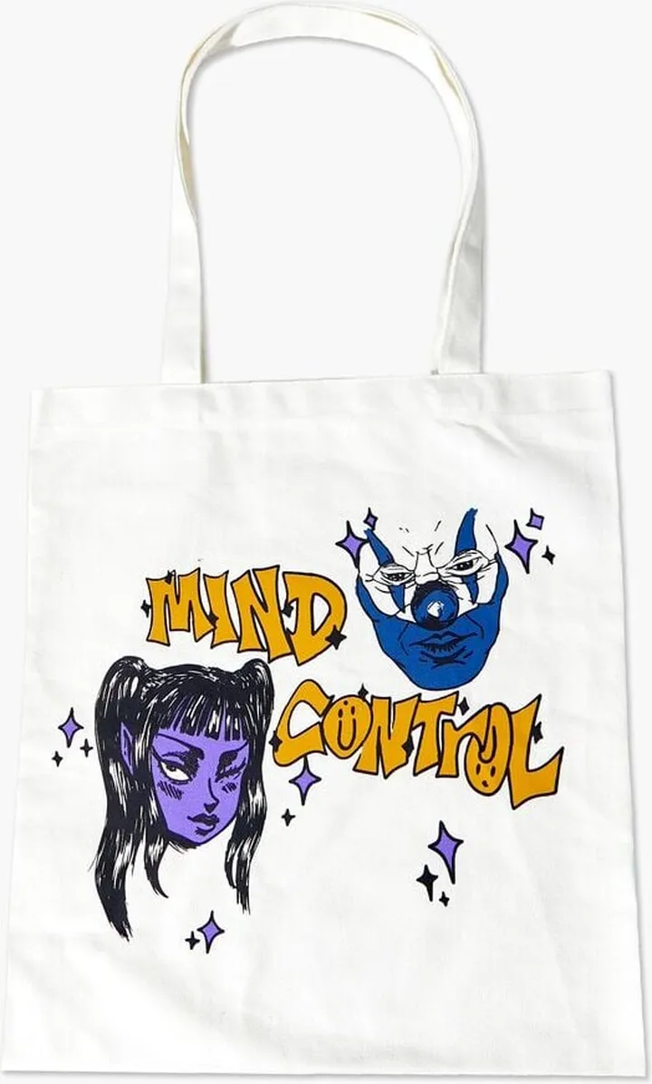 Men Mind Control Graphic Tote Bag