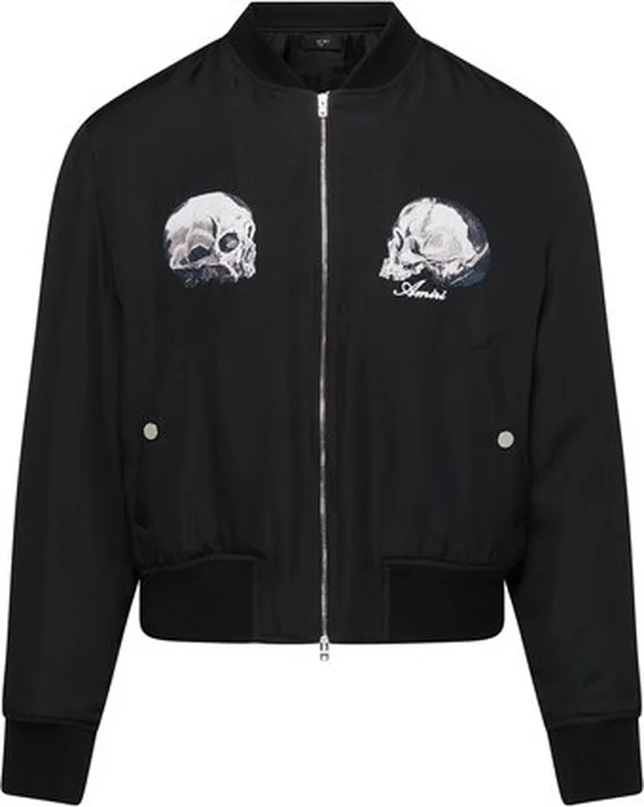 Dual skull bomber jacket