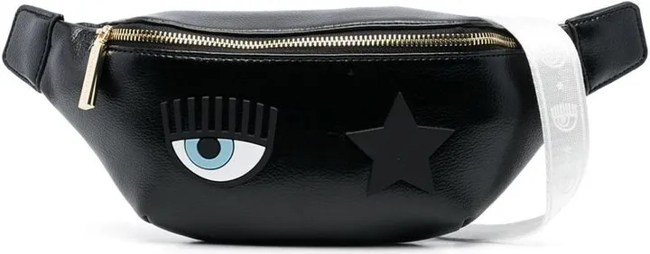 Eyelike-motif belt bag