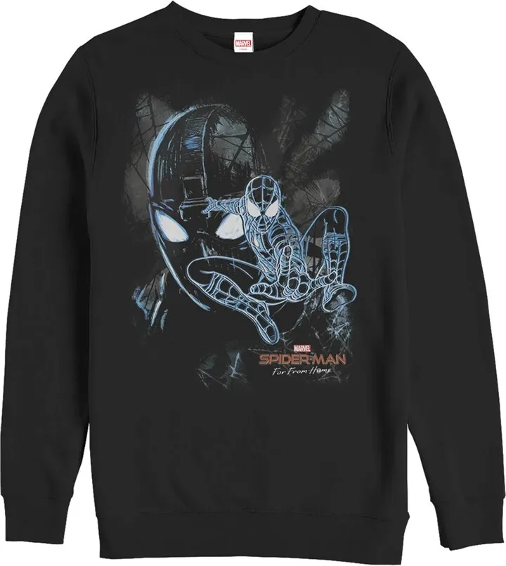 Men's Marvel Spider-Man: Far From Home Shadow Sweatshirt - Black - Small