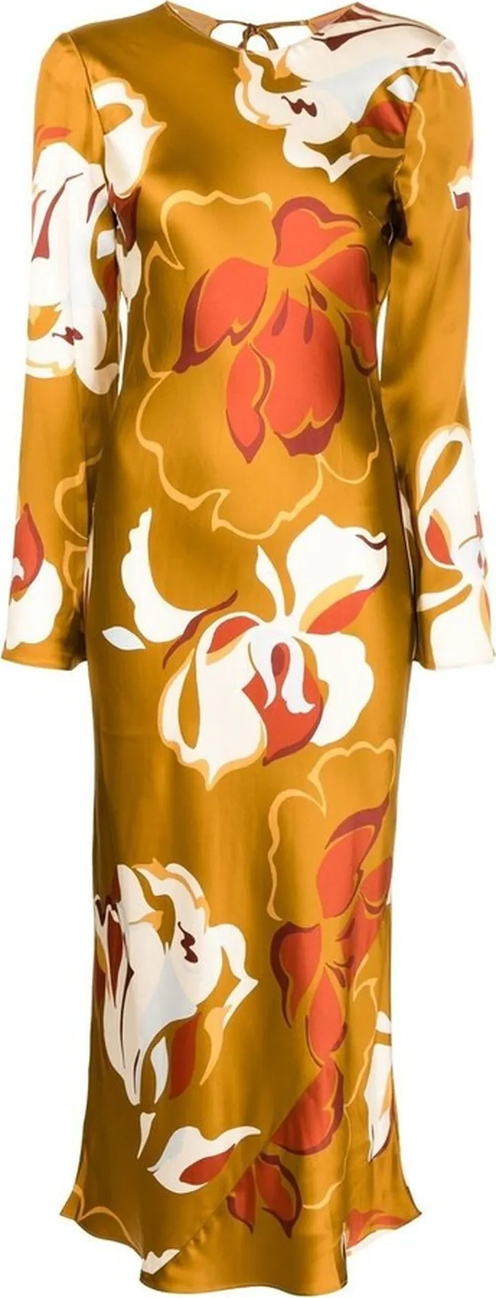 Davina floral-print silk midi dress