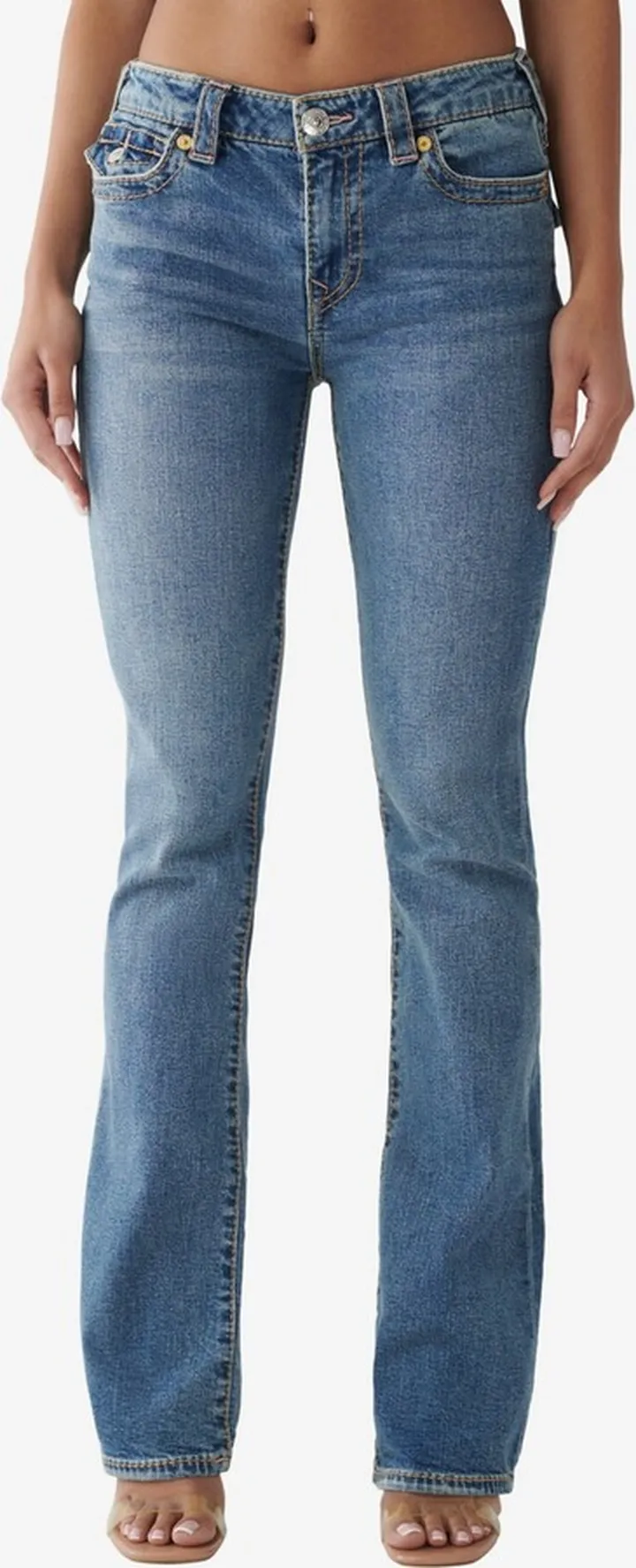 True Religion Women's Becca Big T Bootcut Jeans