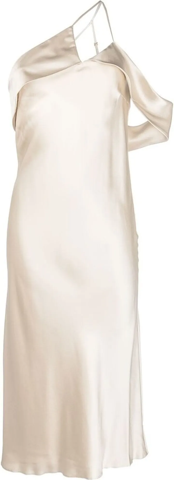 Bias-Cut Silk Midi Dress