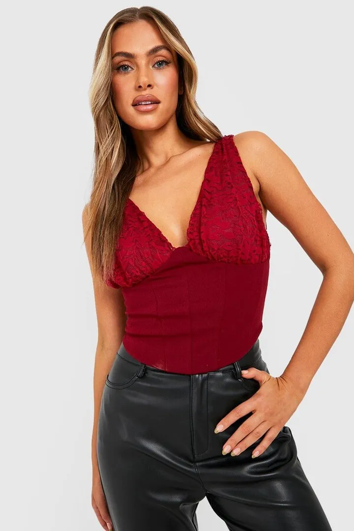 Lace Cup Corset Top