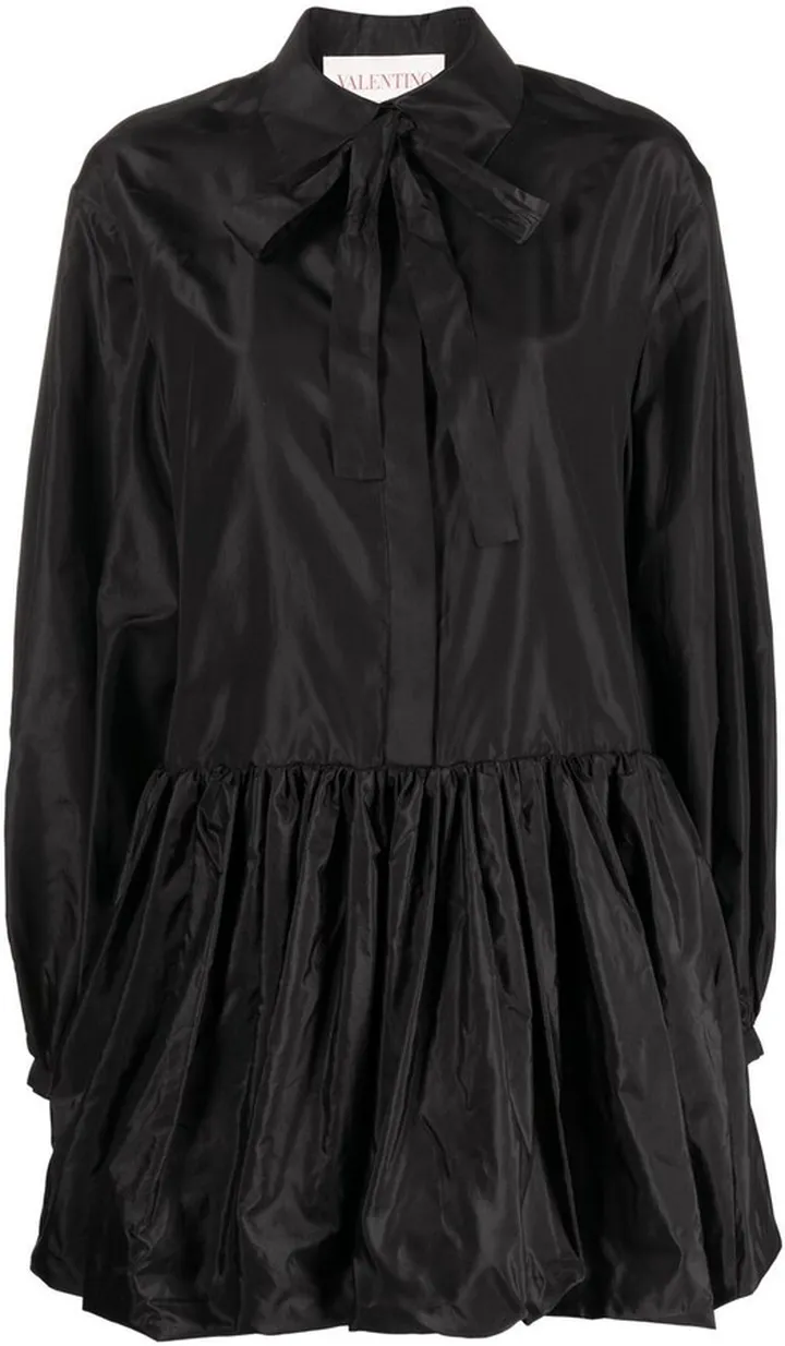 Washed Taffeta Shirt Dress