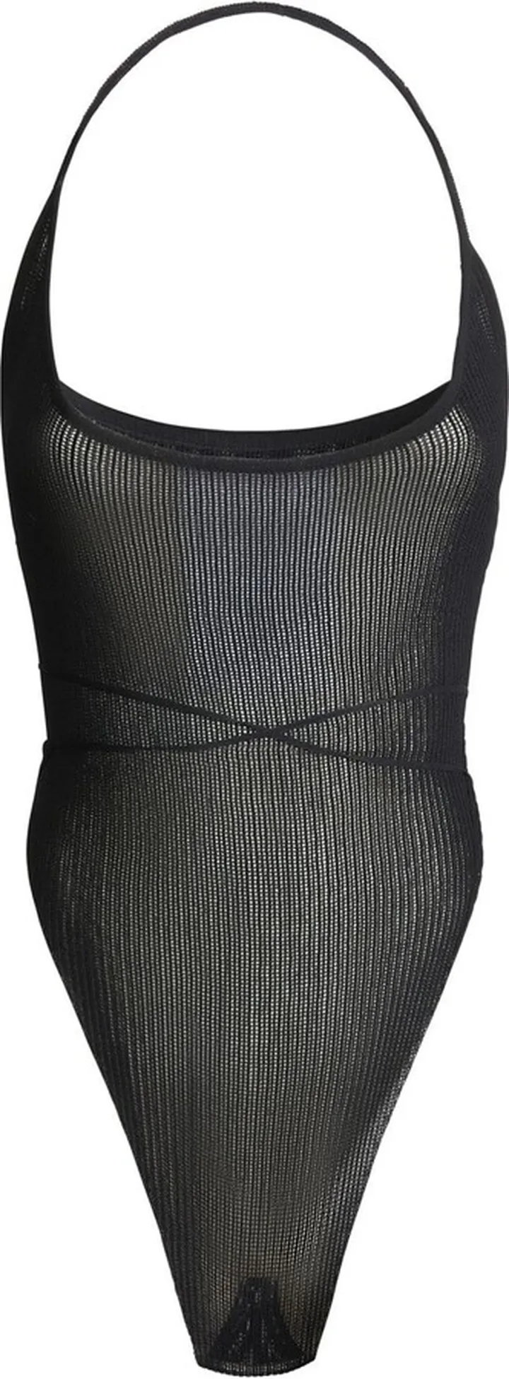 Viscose knit halter neck bodysuit